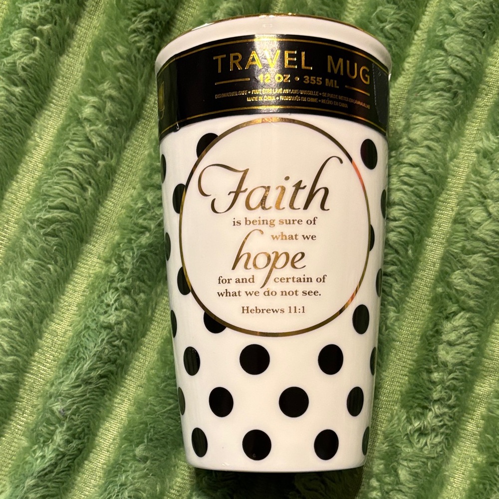 Home Essentials Hebrews 11:1 Ceramic Travel Mug